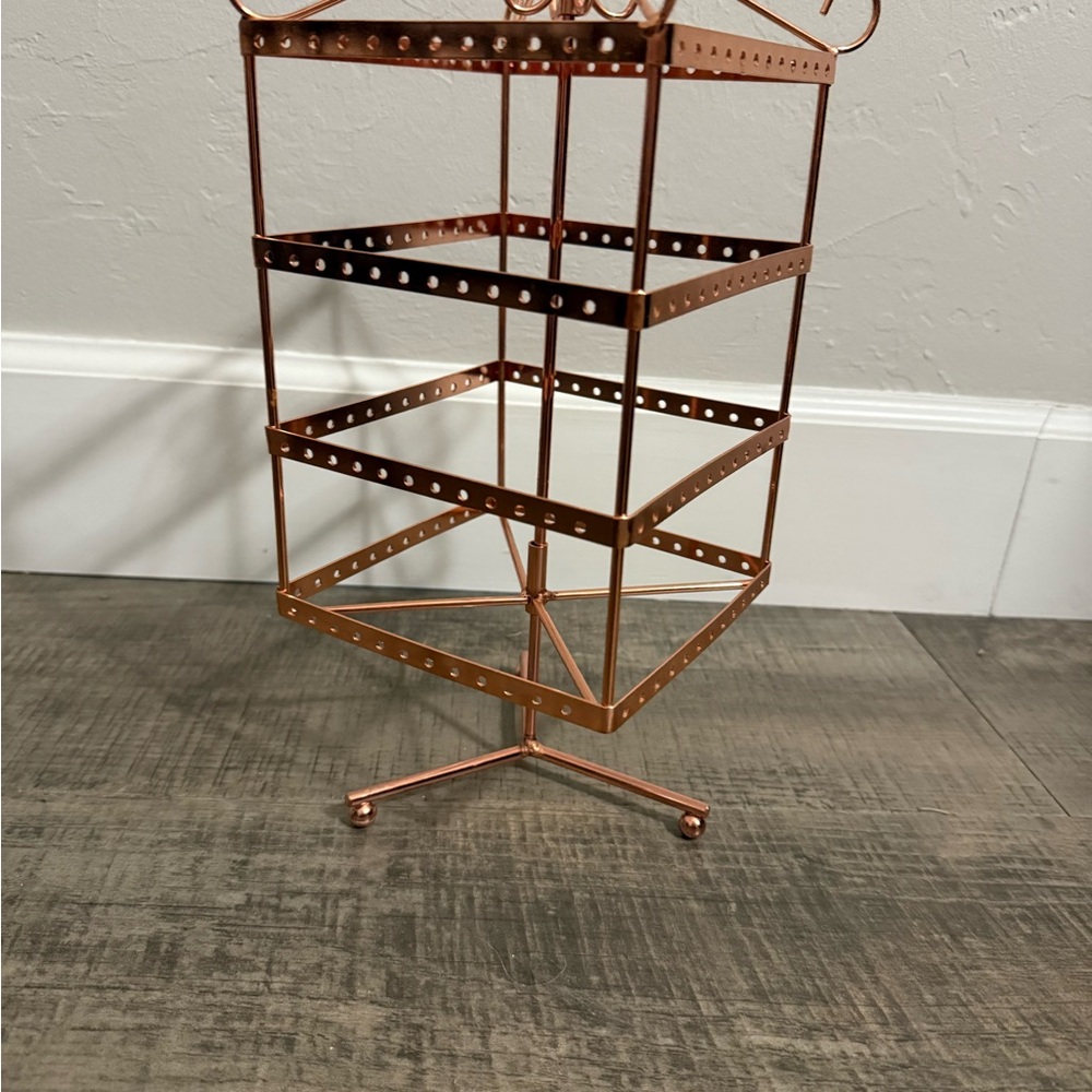Copper Rotating Storage Rack